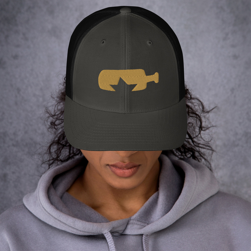  Gorra trucker retro logo dorado