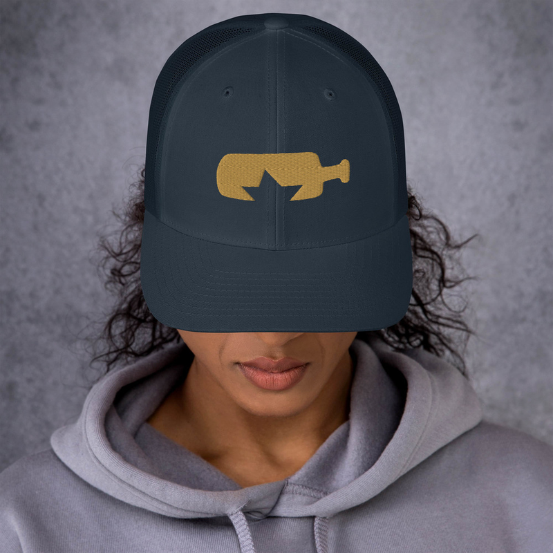  Gorra trucker retro logo dorado
