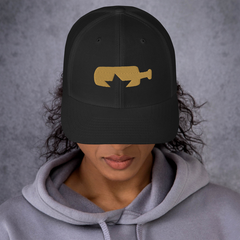  Gorra trucker retro logo dorado