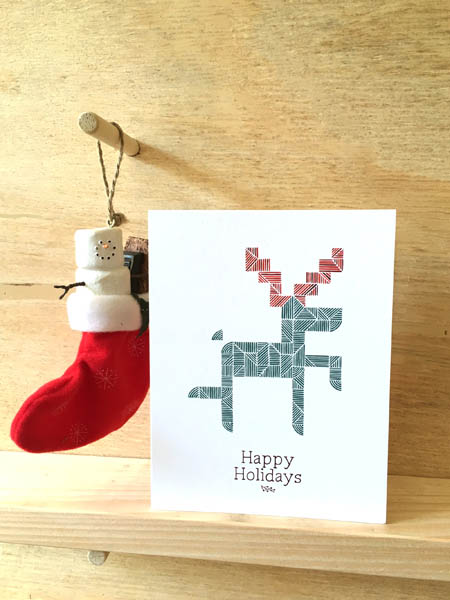 Tarjeta "Happy Hollidays" Reno
