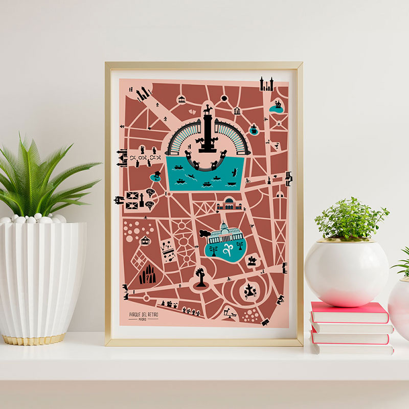 Póster del Parque del Retiro