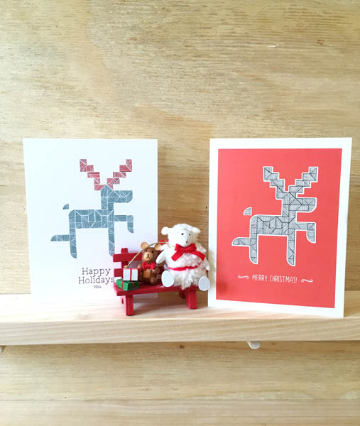 Tarjeta "Merry Christmas" Reno