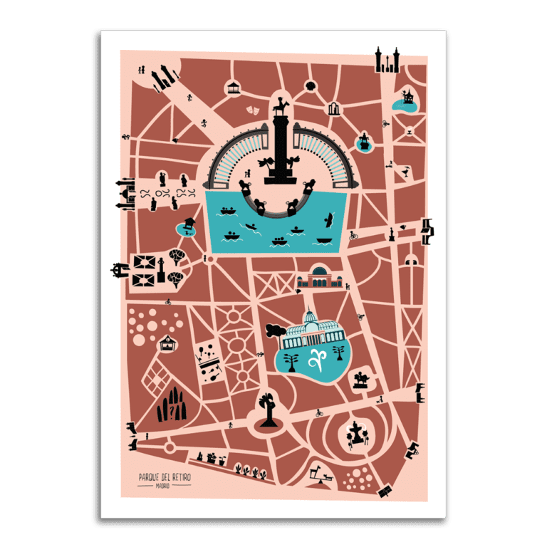 Póster del Parque del Retiro