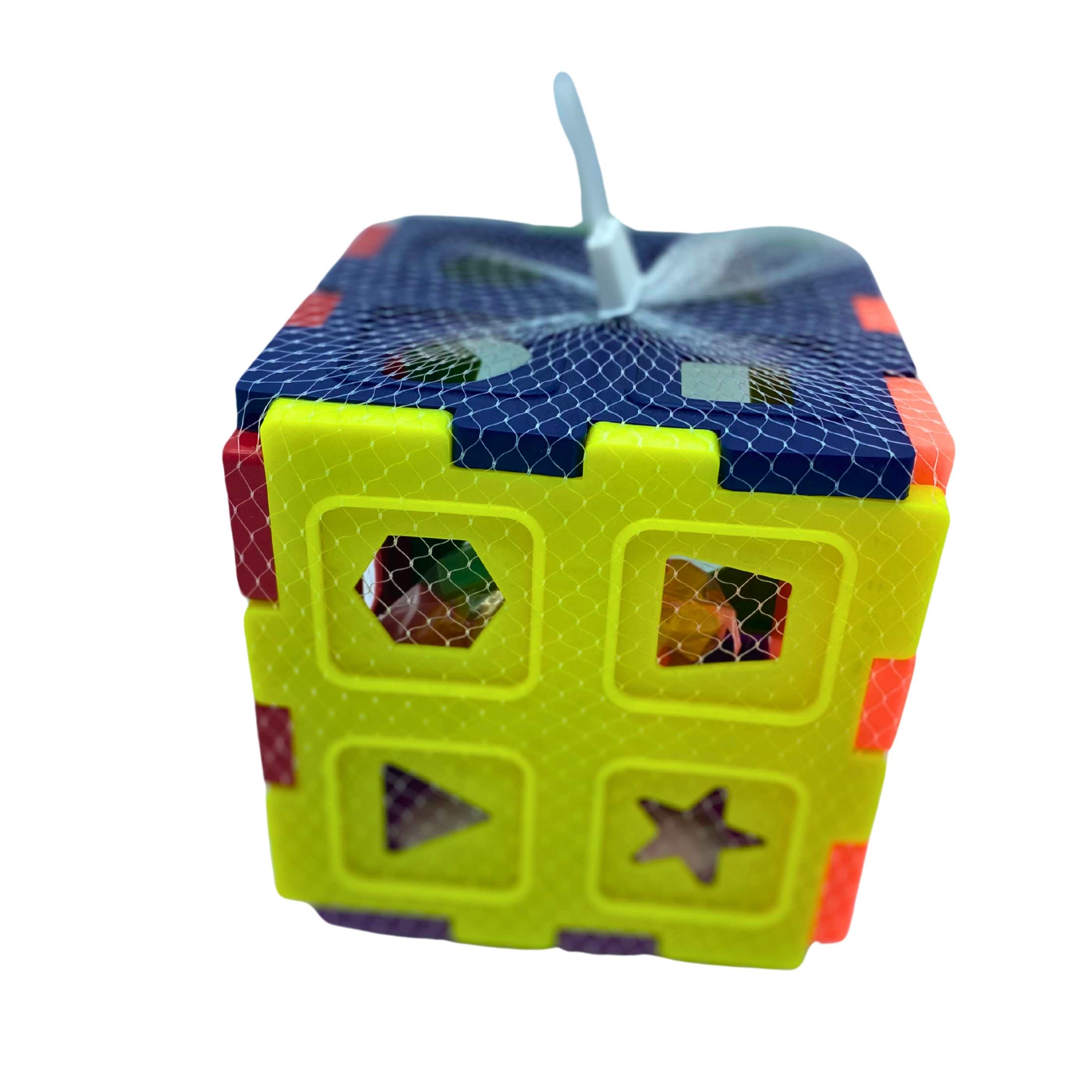 Cubo educativo de encaje de formas