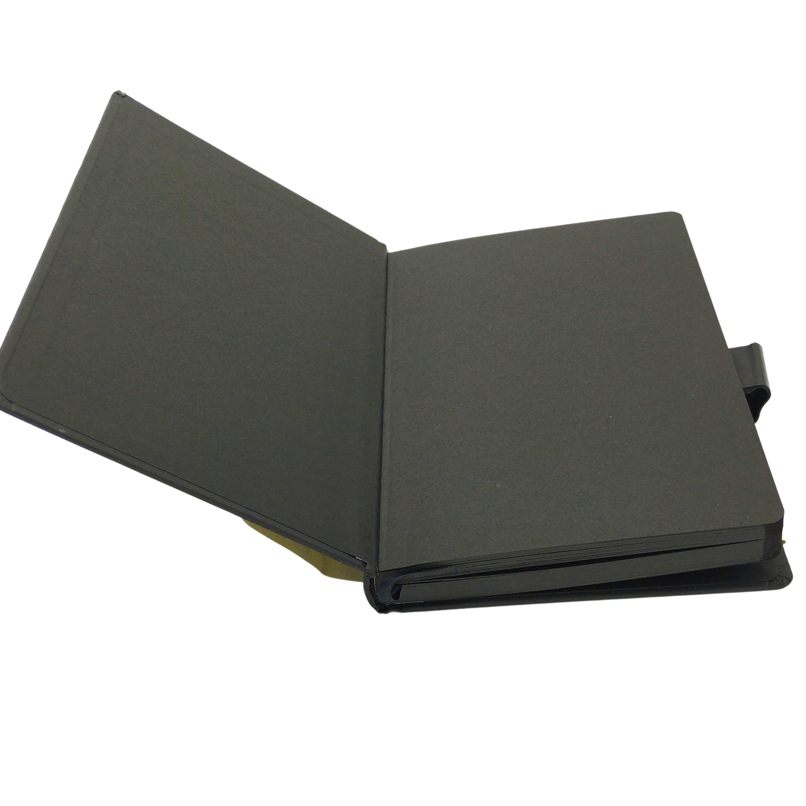 Cuaderno hojas negras, pasta dura