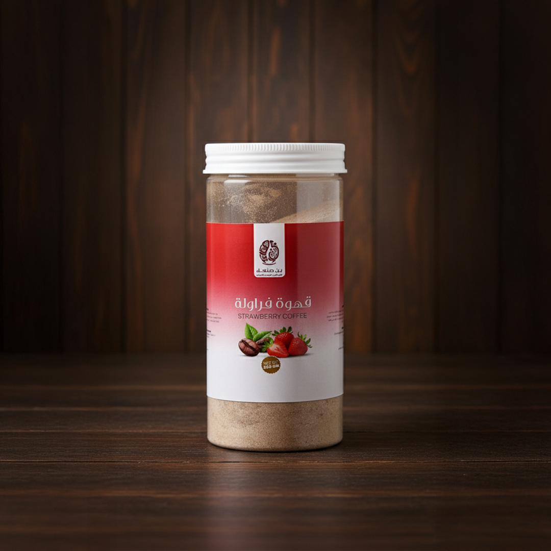 قهوة تركي بنكهة الفراولة