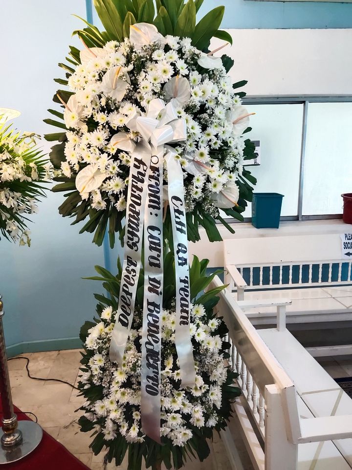 a life well-lived Funeral Flower Stand