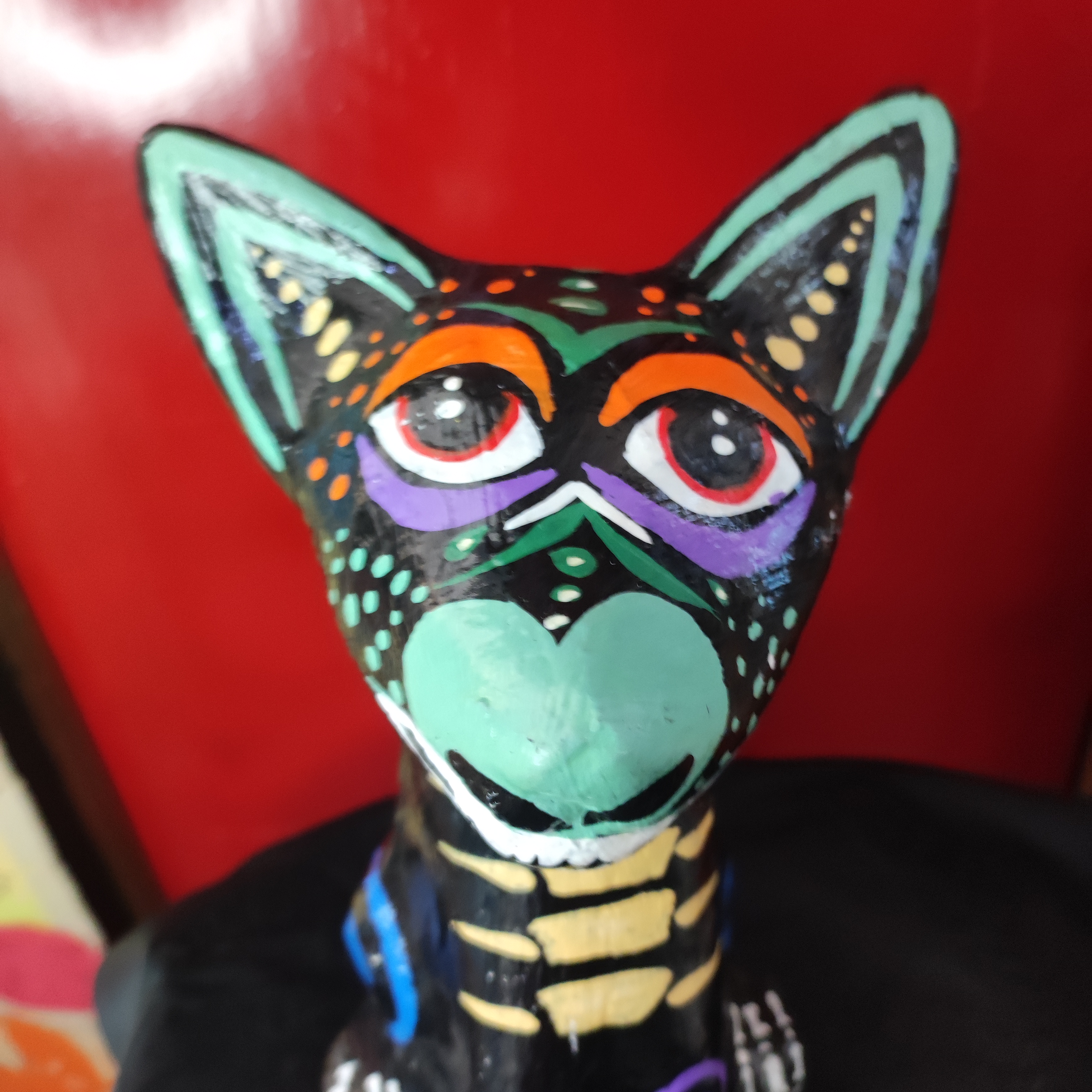 Esqueleto Xoloitzcuintle sentado