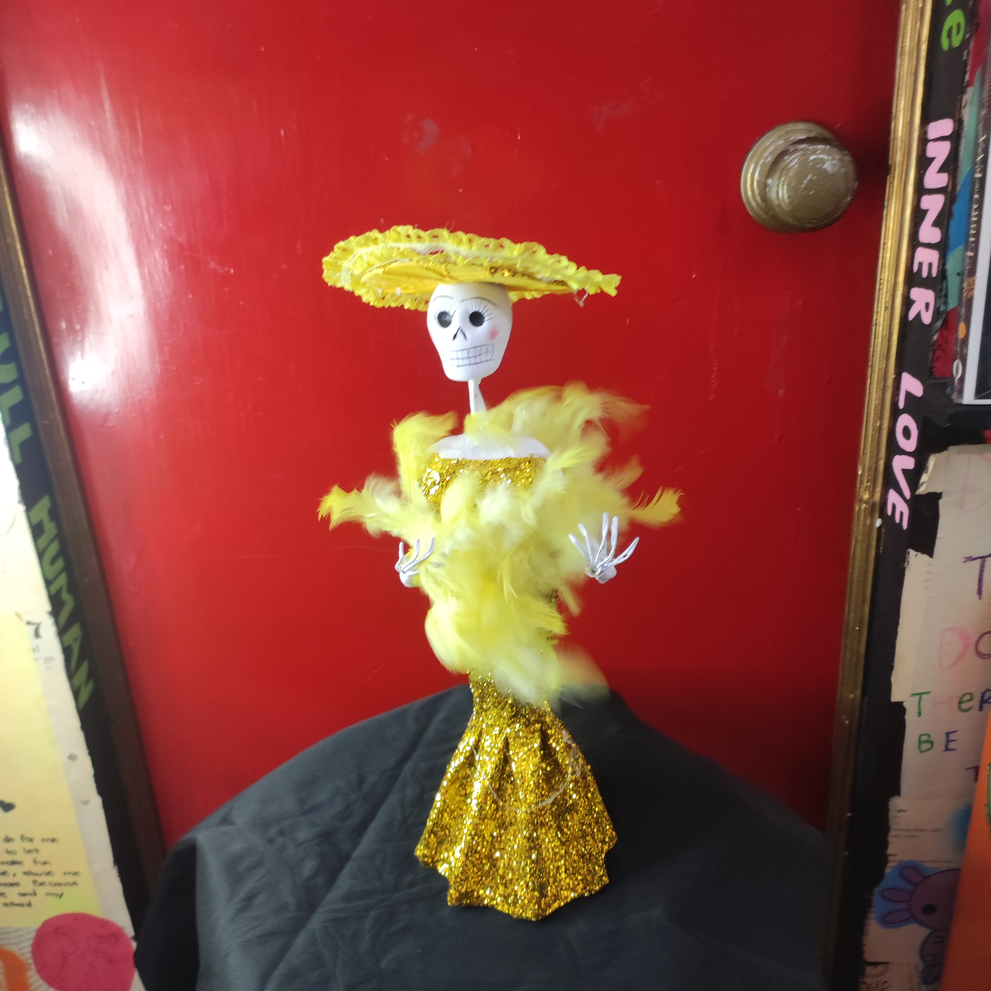 Catrina diamantina amarilla 