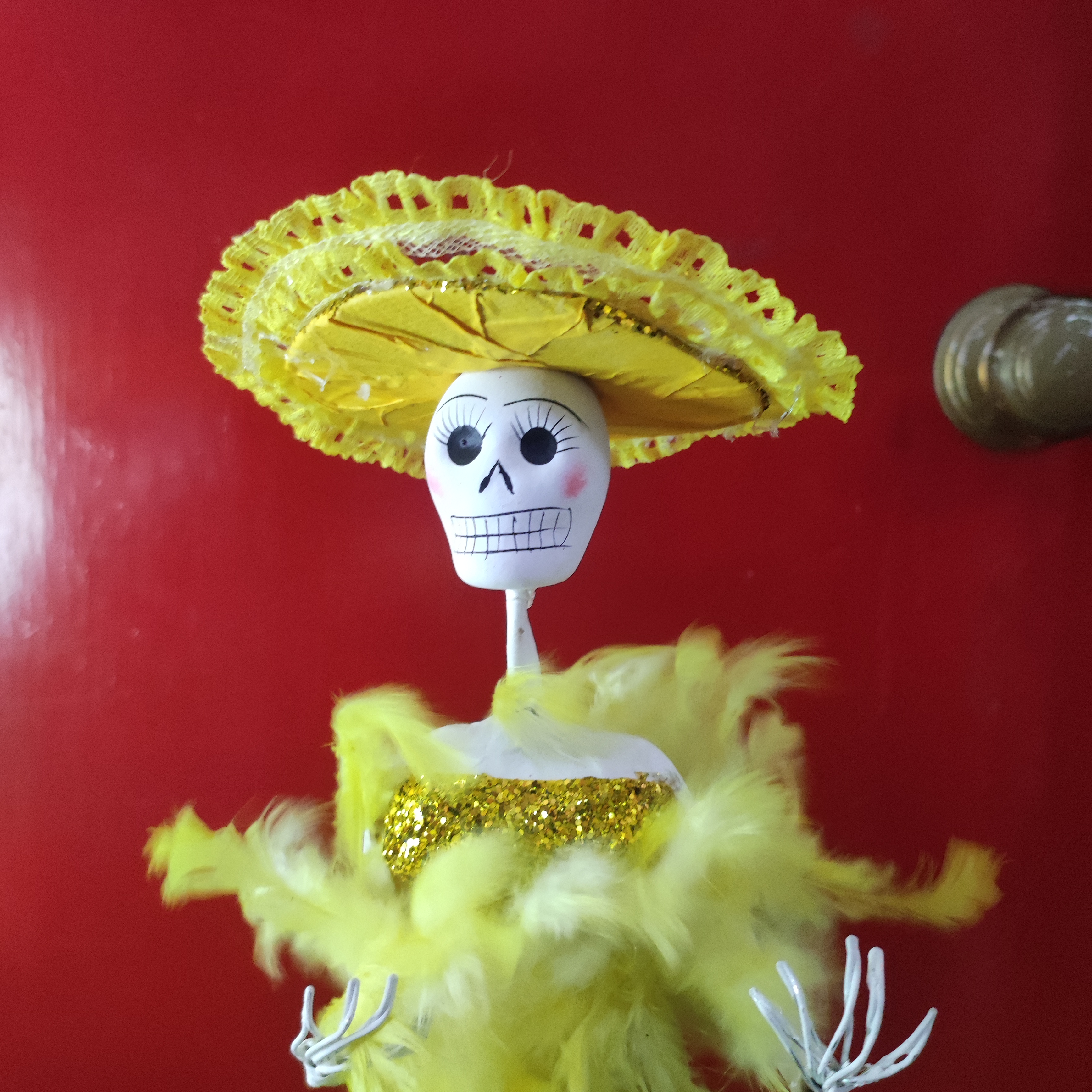 Catrina diamantina amarilla 