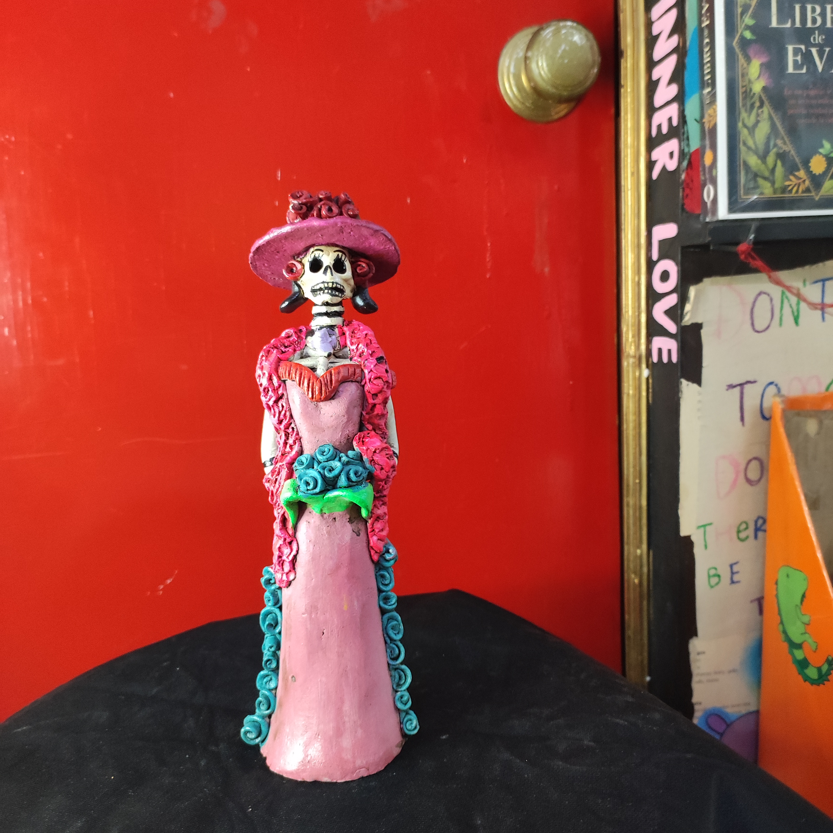 Catrina sombrero rojo