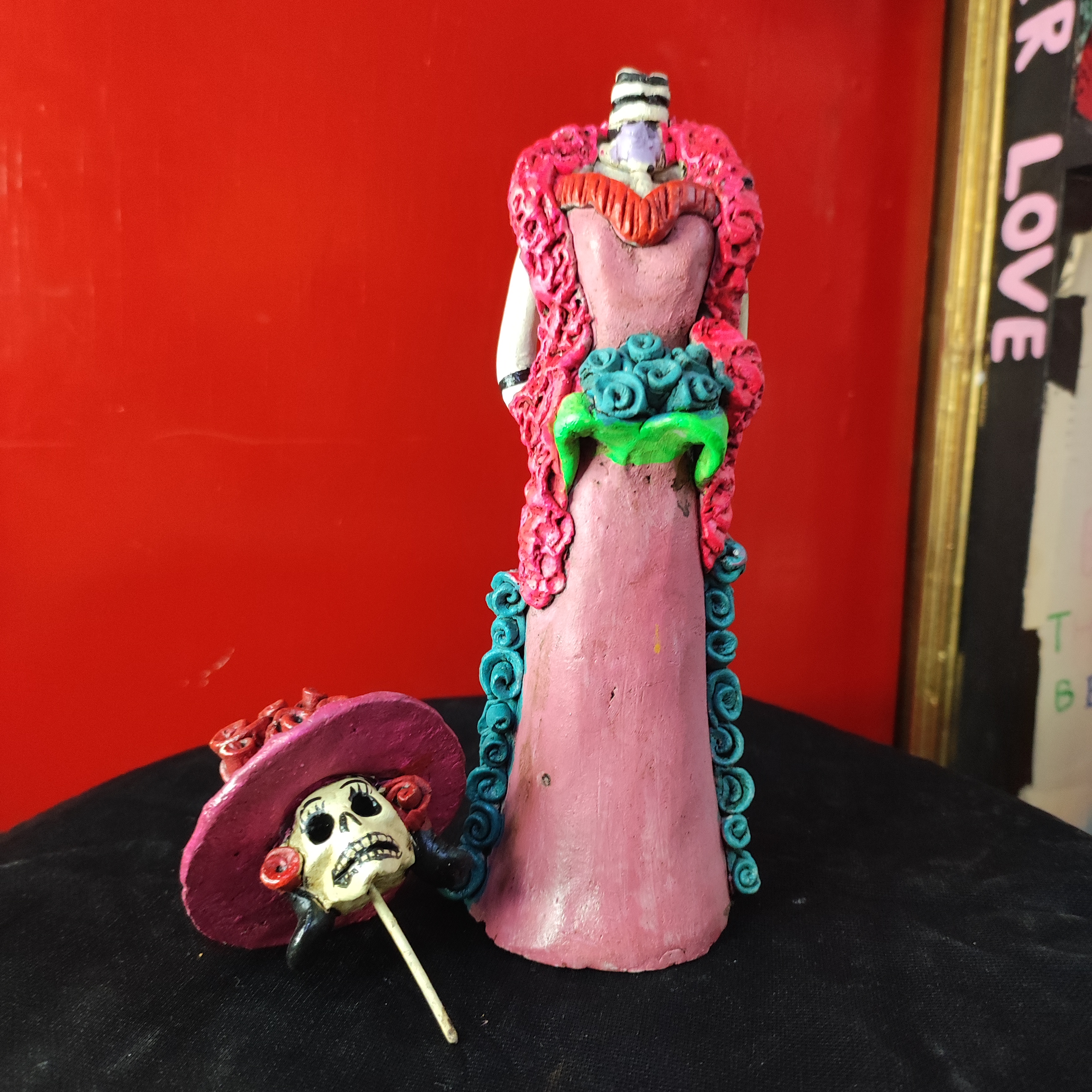 Catrina sombrero rojo