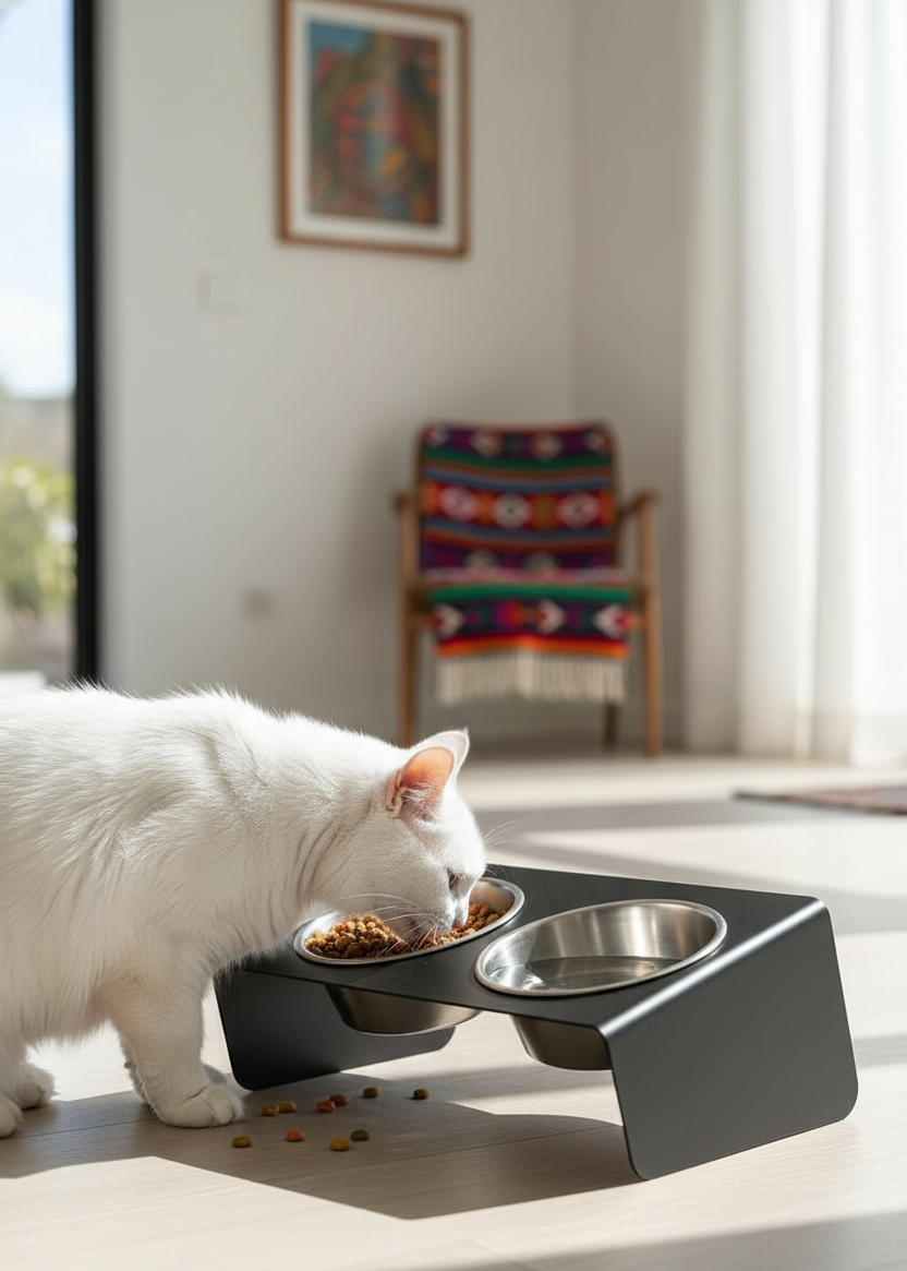 Comedero doble para mascotas