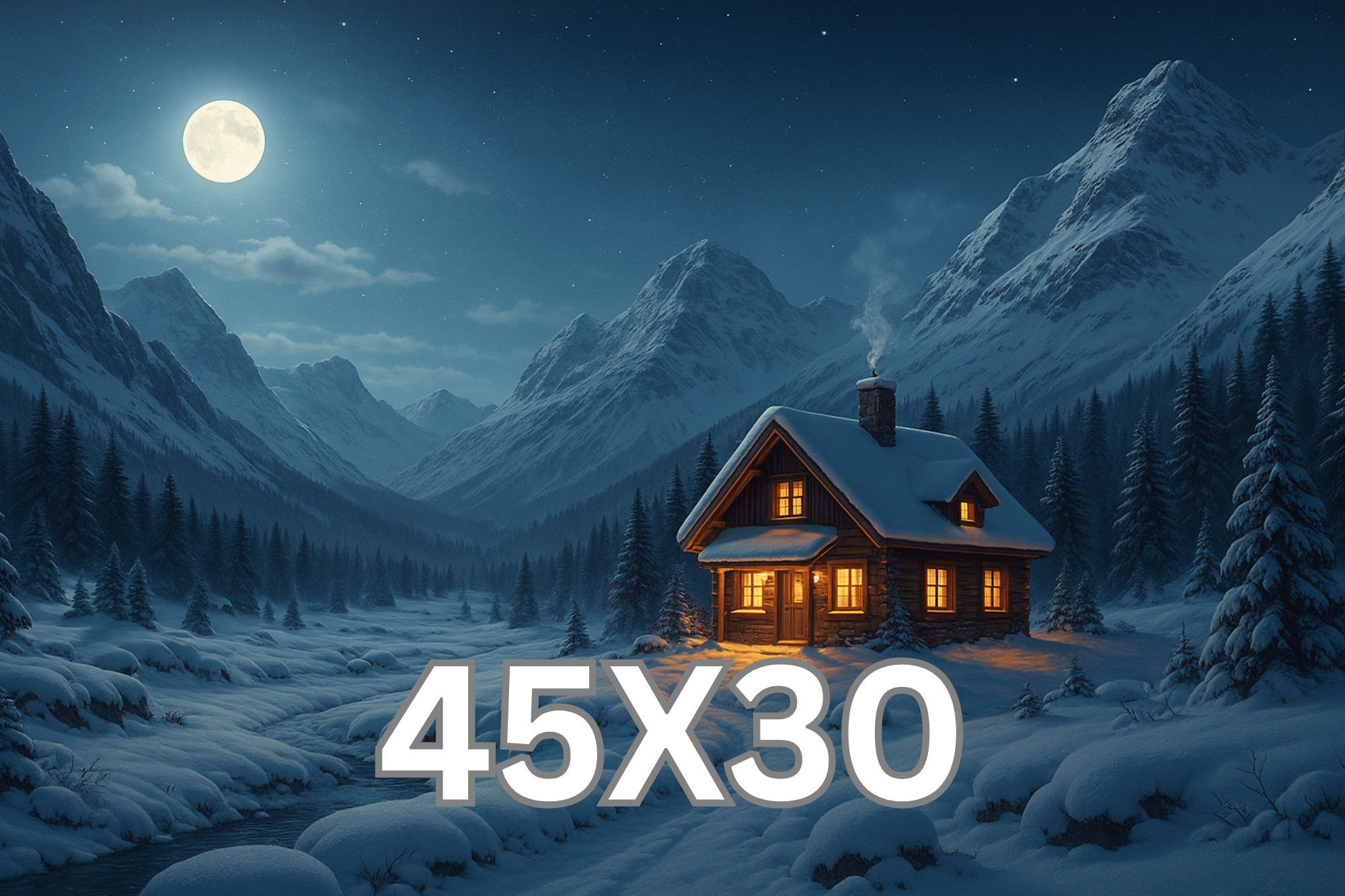 Moonlit Cabin Home Away