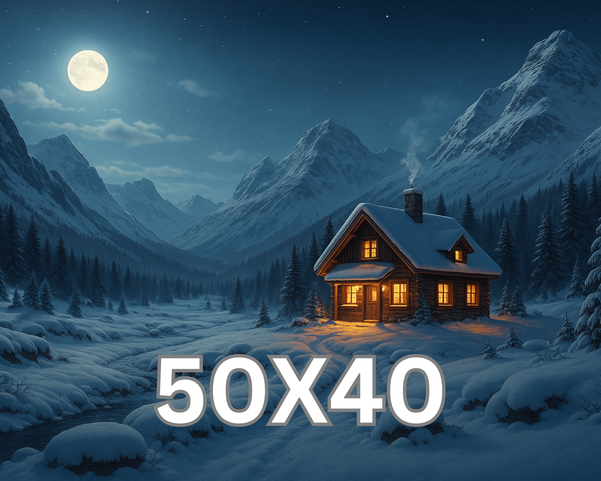 Moonlit Cabin Home Away