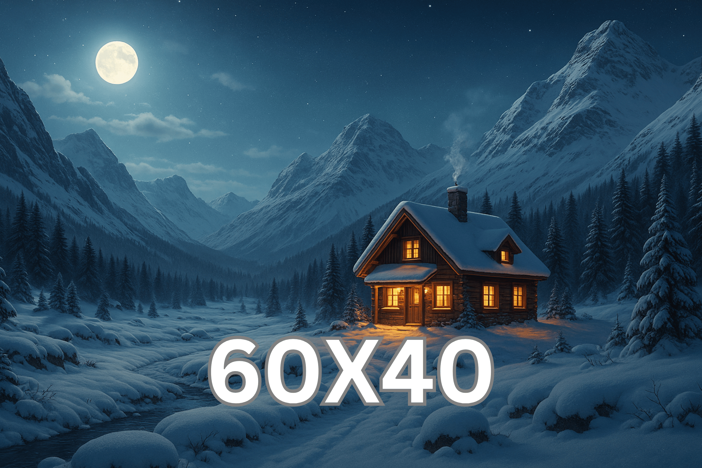 Moonlit Cabin Home Away