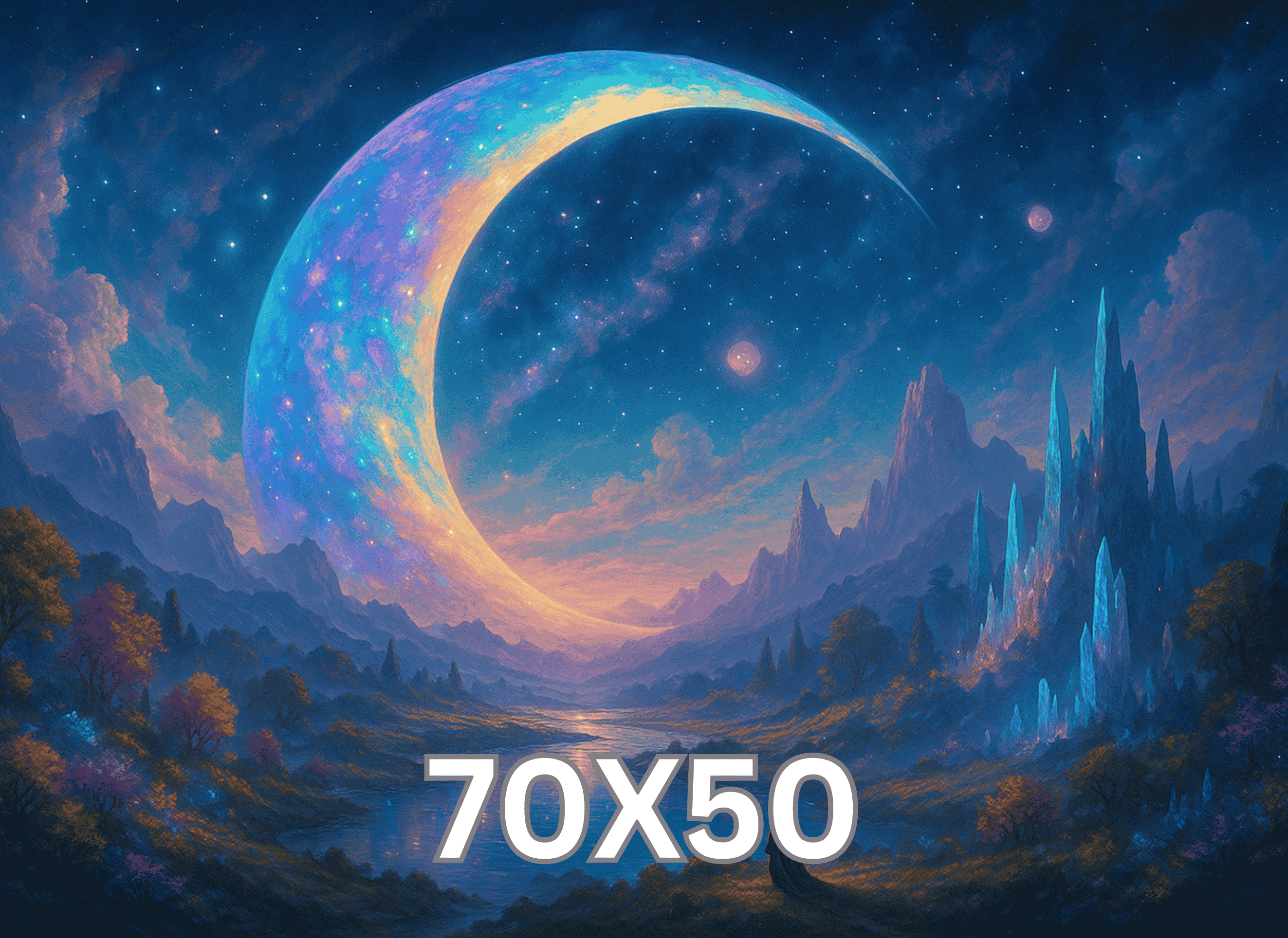 Celestial Vale 70x50cm