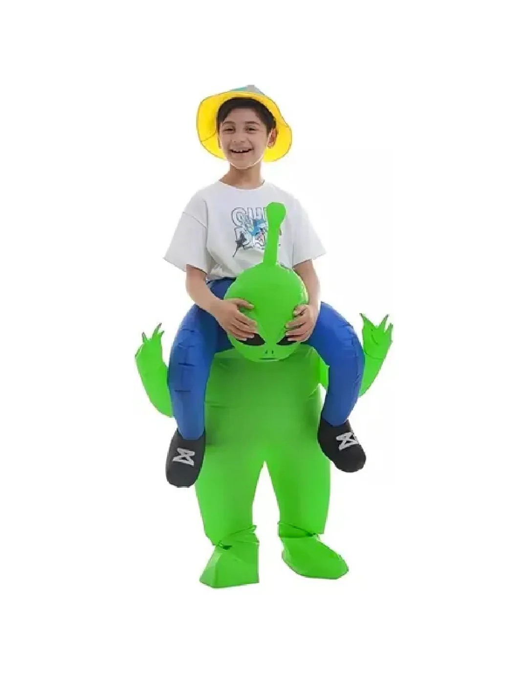 Disfraz inflable jinete de Alien niño