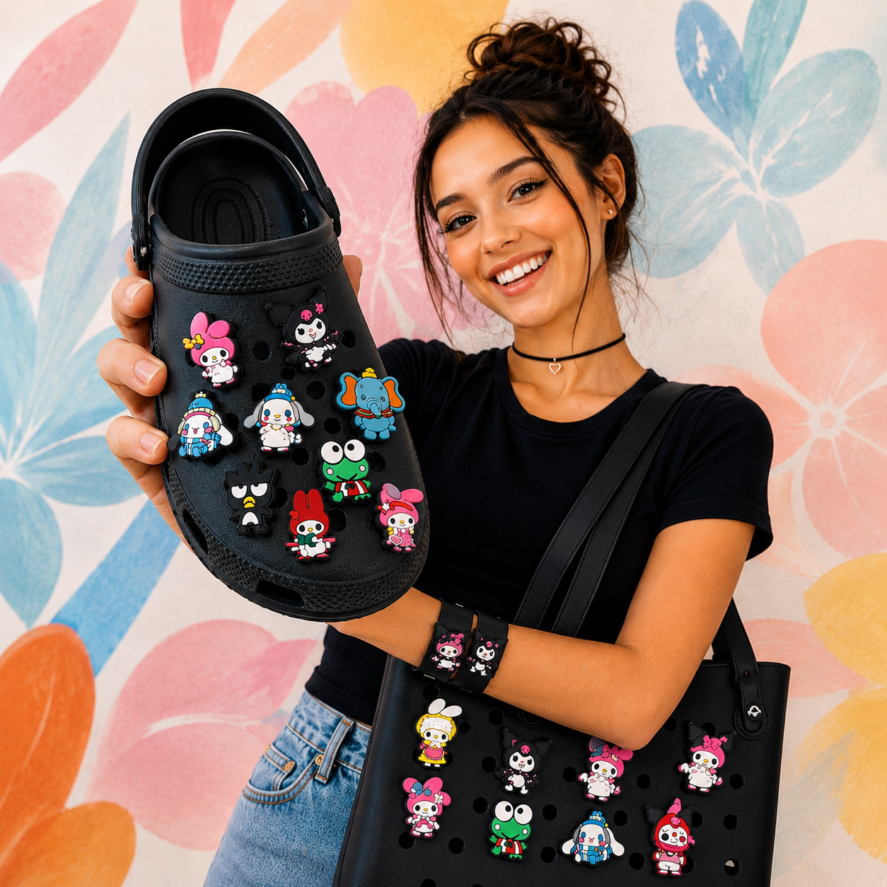 Sanrio Character Shoe Charms: 30PCS Kawaii Collection for Croc Charms, Bag Charms, Party Favor & Footwear accessories