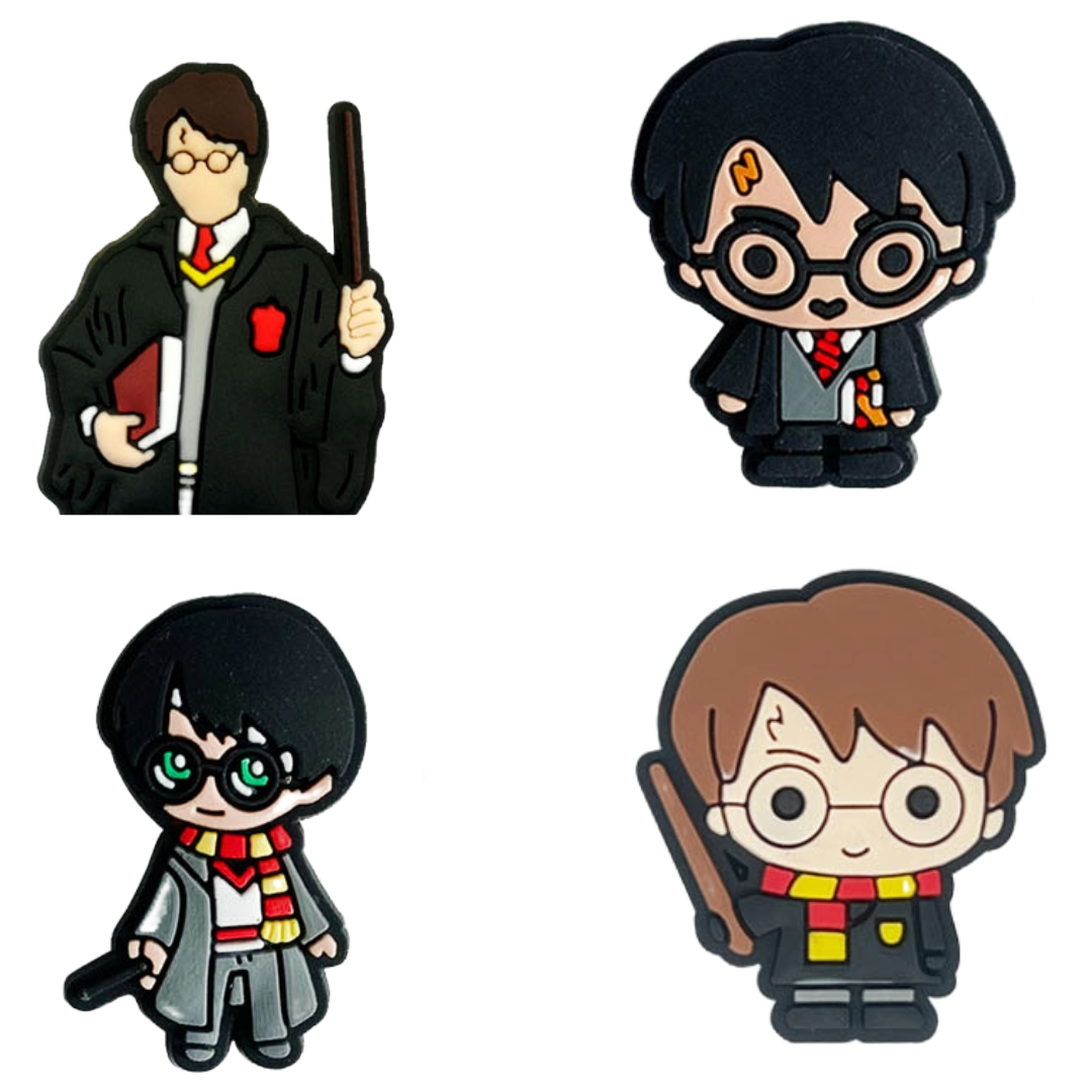 Potter Shoe Charms: 30PCS Magic-Themed Decor, H. Potter Croc Charms, Bag Charms, Party Favor, & Footwear accessories