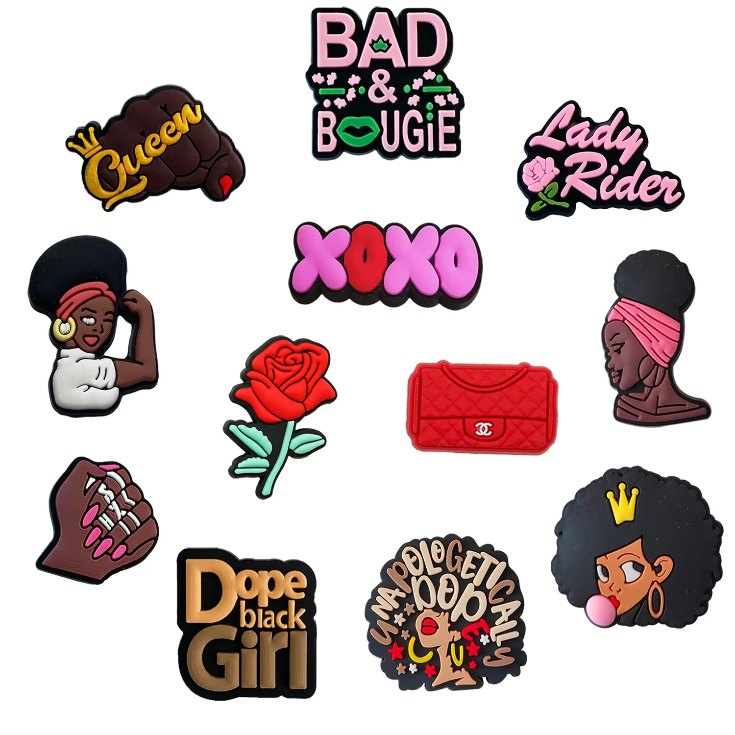 Black Lives Matter Shoe Charms for girls, woman, Black Fashion, Shoe Decoration Croc Charms, Bag Charms, Party Favor & Footwear accessories