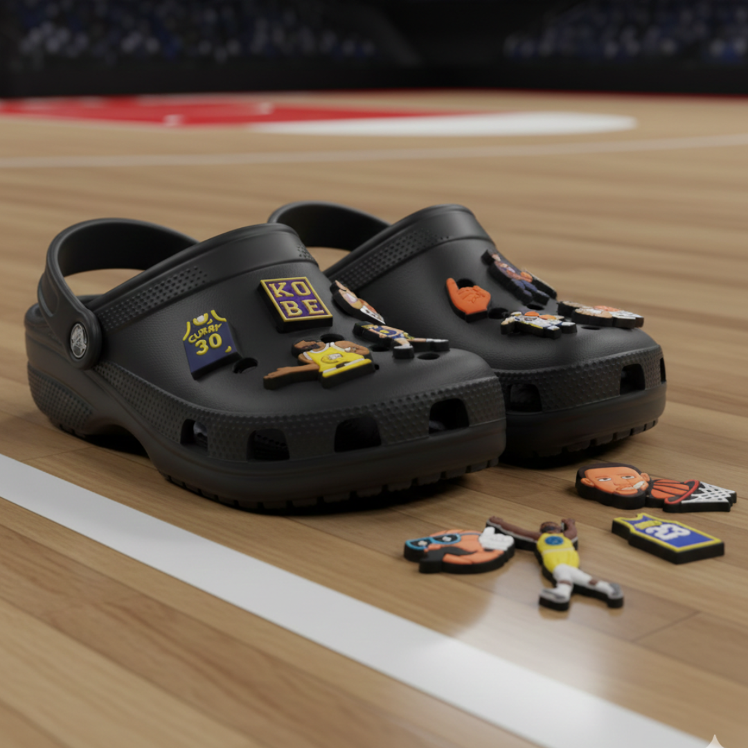 Basketball Fan Shoe Charms: 30PCS Sports-Themed Decor for Croc Charms, Bag Charms, Party Favor, & Footwear accessories