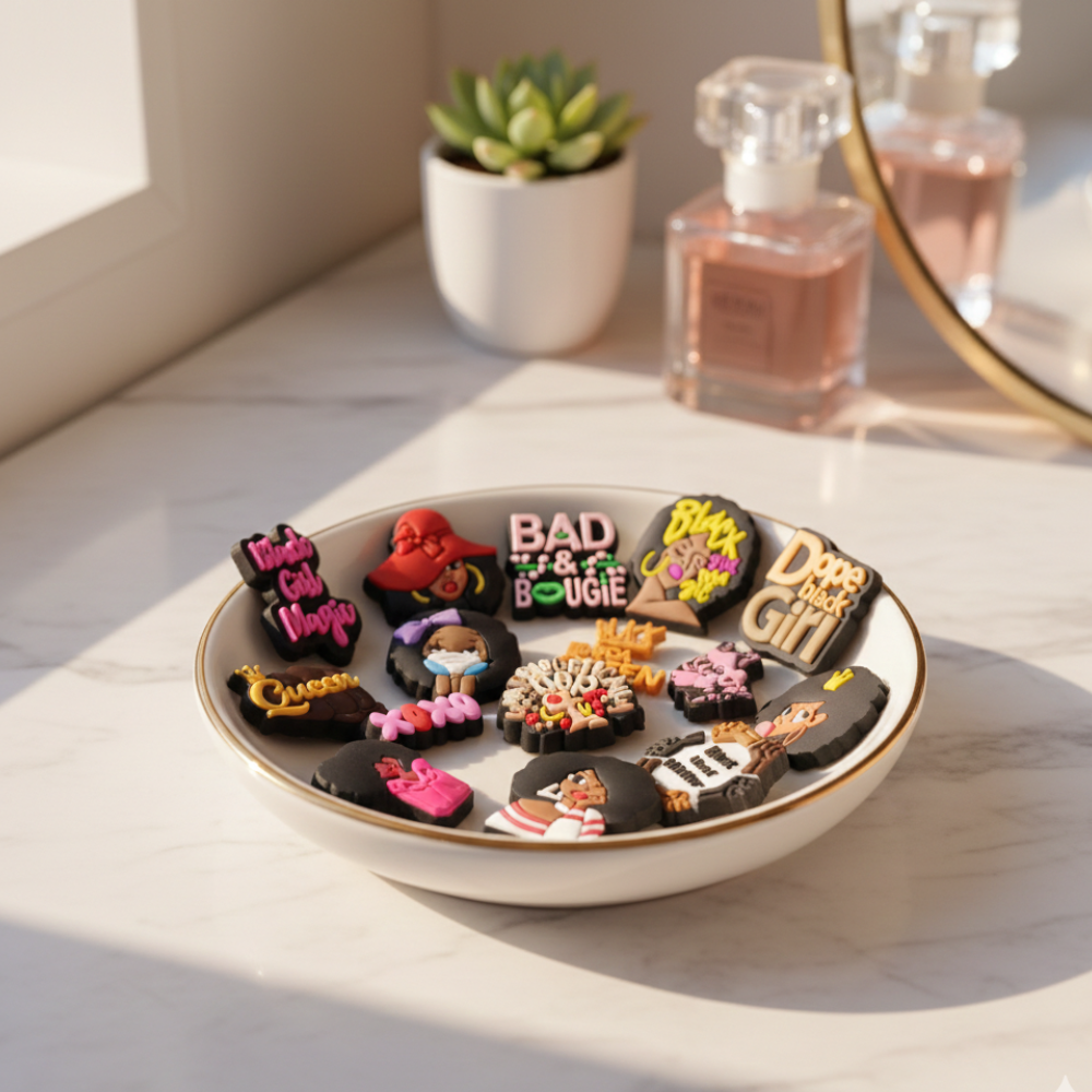 Black Lives Matter Shoe Charms for girls, woman, Black Fashion, Shoe Decoration Croc Charms, Bag Charms, Party Favor & Footwear accessories