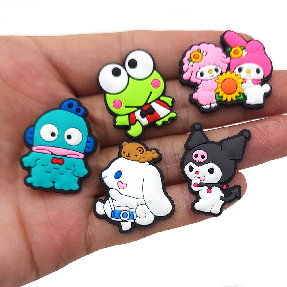 Sanrio Character Shoe Charms: 30PCS Kawaii Collection for Croc Charms, Bag Charms, Party Favor & Footwear accessories