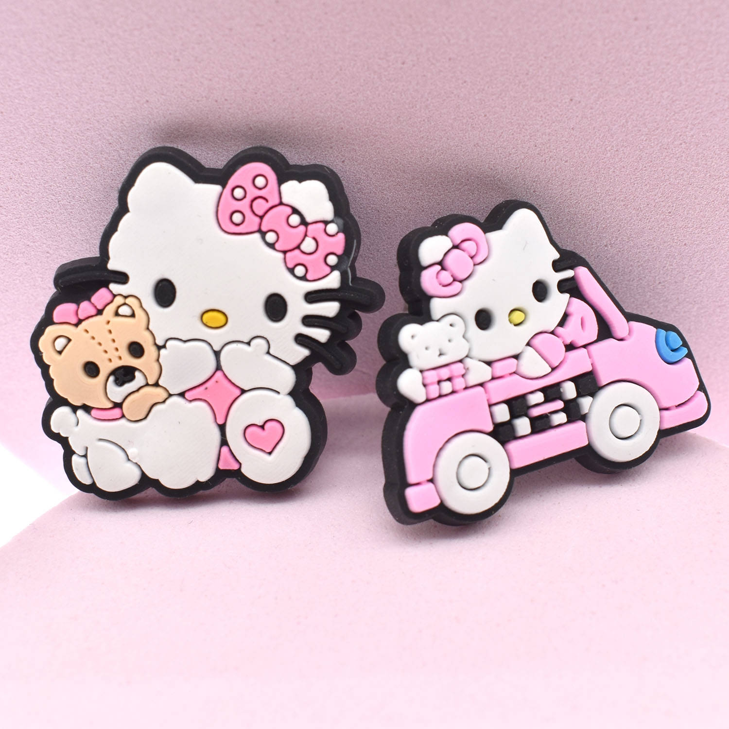 Hello Kitty Shoe Charms: 30PCS Kawaii Sanrio Accessories for Croc Charms, Bag Charms, Party Favor & Footwear accessories