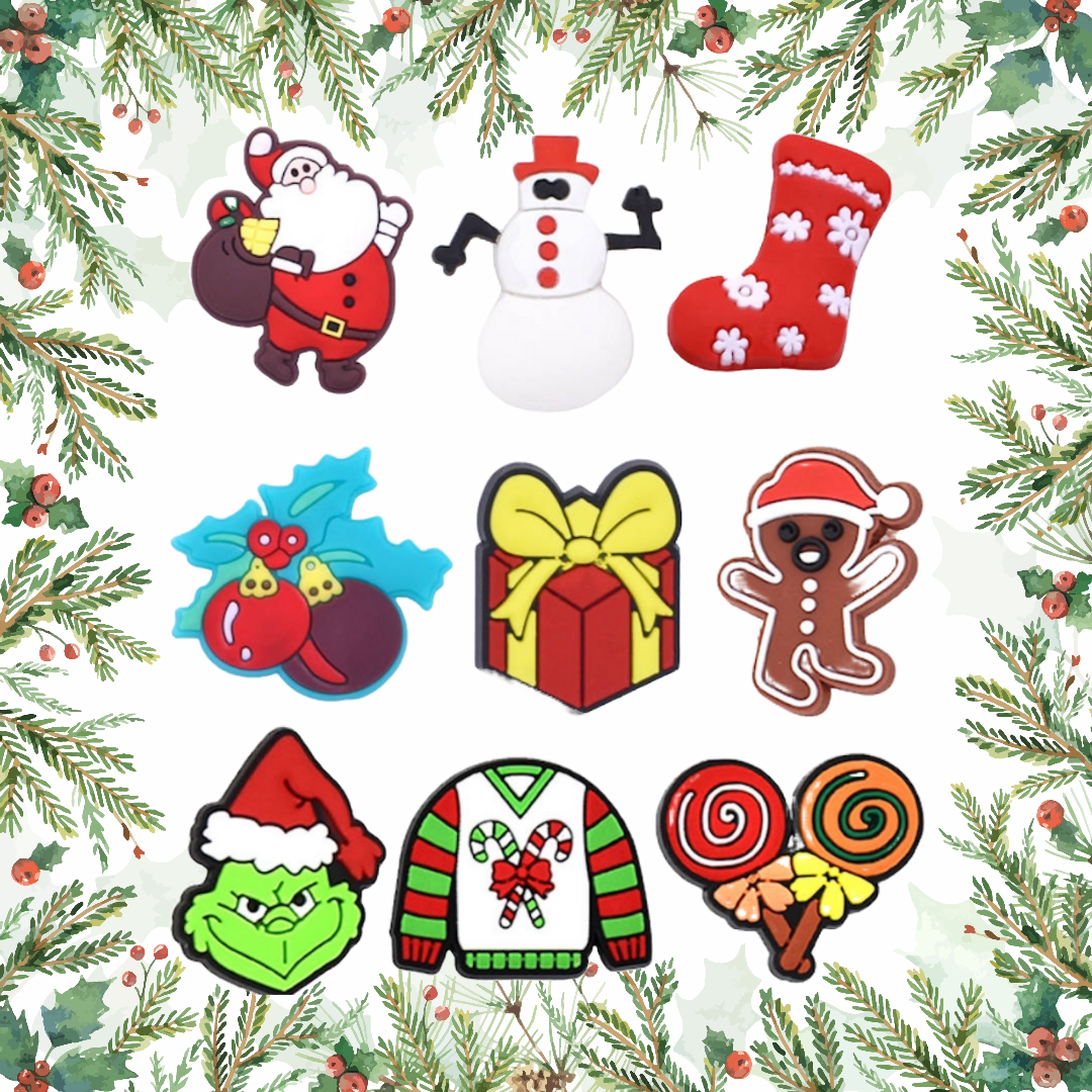 Festive Holiday & Seasonal Shoe Charms: 30PCS  Christmas, Winter, Autumn & Celebration Decor for Croc, Kids Party Favor & Famous Footwear Charms!