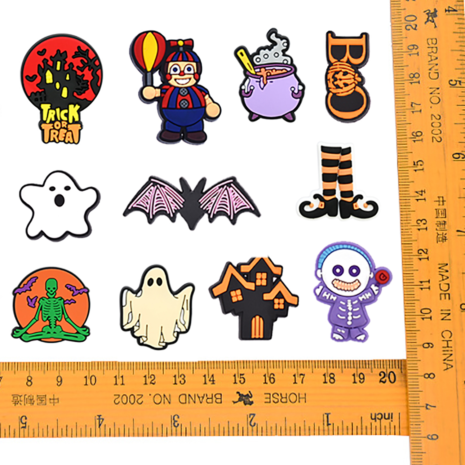 Spooky Halloween Shoe Charms: 30PCS Frightful Decor for Croc Charms, Bag Charms, Party Favor, & Footwear accessories