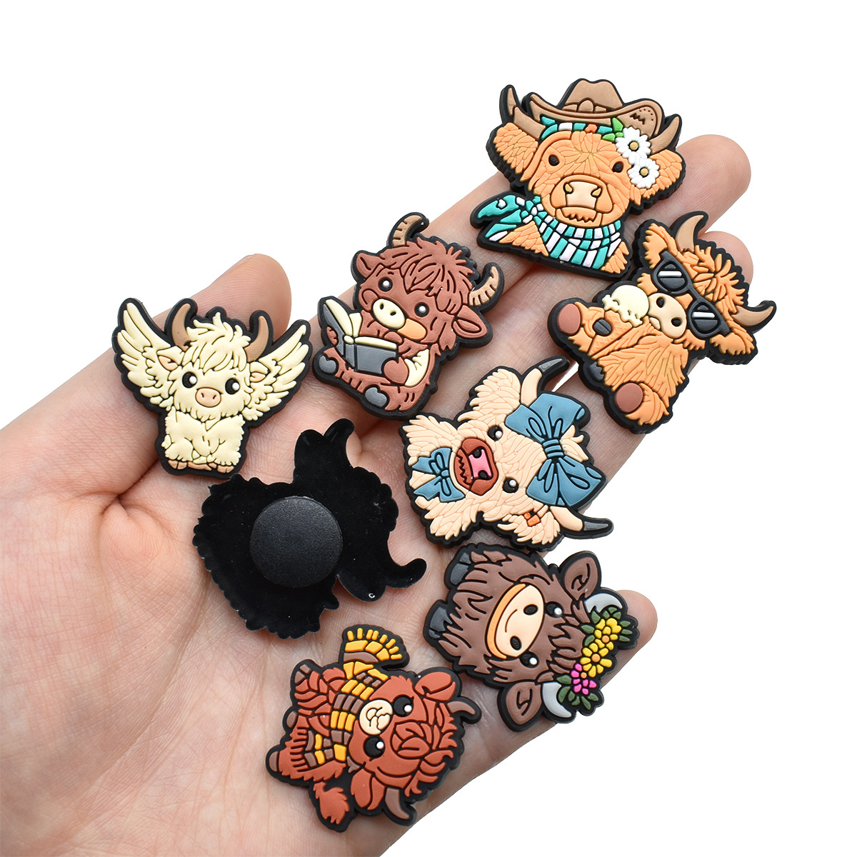  Cow Shoe Charms: 30 PCS Farmhouse Shoe Charms for Croc Charms, Bag Charms, Party Favor & Footwear accessories