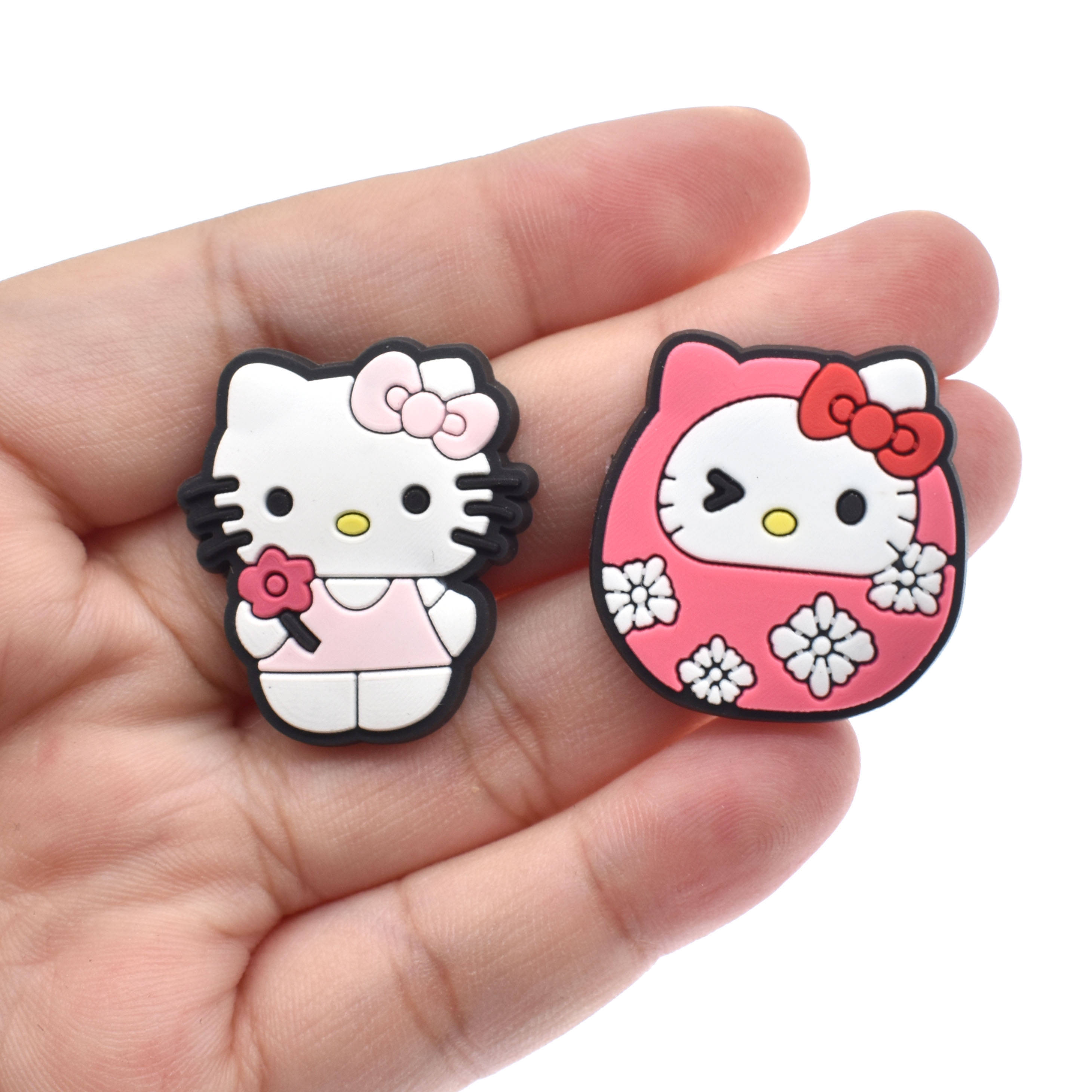 Hello Kitty Shoe Charms: 30PCS Kawaii Sanrio Accessories for Croc Charms, Bag Charms, Party Favor & Footwear accessories