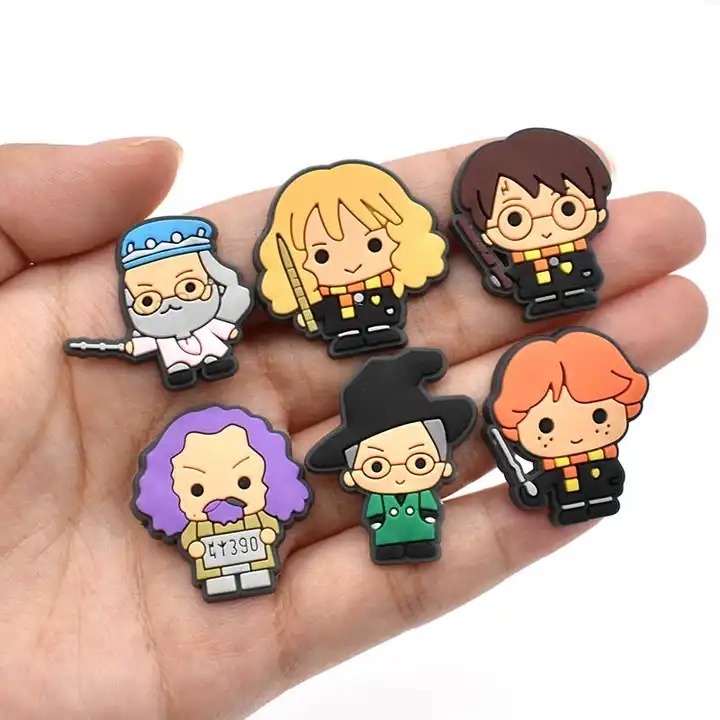 Potter Shoe Charms: 30PCS Magic-Themed Decor, H. Potter Croc Charms, Bag Charms, Party Favor, & Footwear accessories