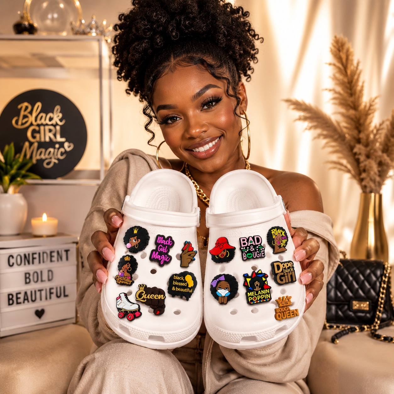 Black Lives Matter Shoe Charms for girls, woman, Black Fashion, Shoe Decoration Croc Charms, Bag Charms, Party Favor & Footwear accessories