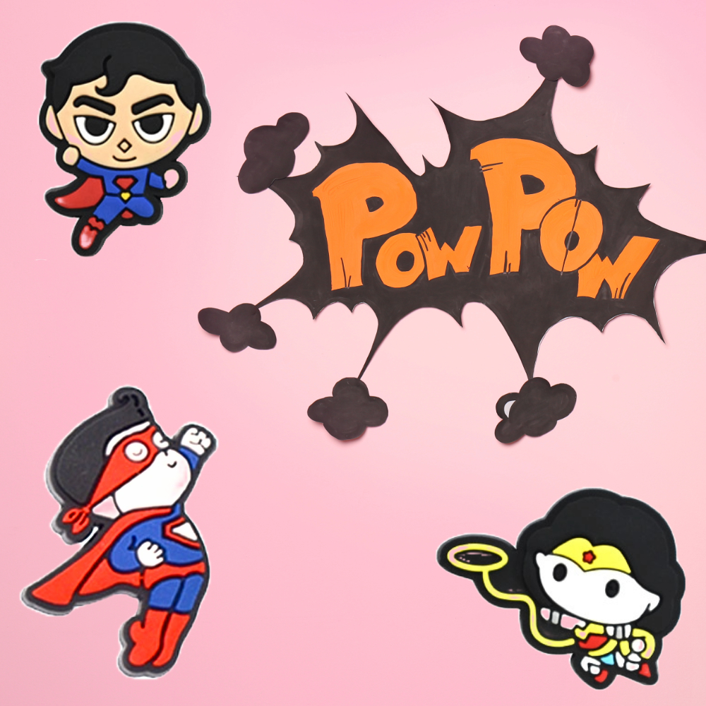 Superhero & Villain Shoe Charms: 30PCS Comic Book Hero Decor for Croc Charms, Bag Charms, Party Favor & Footwear accessories