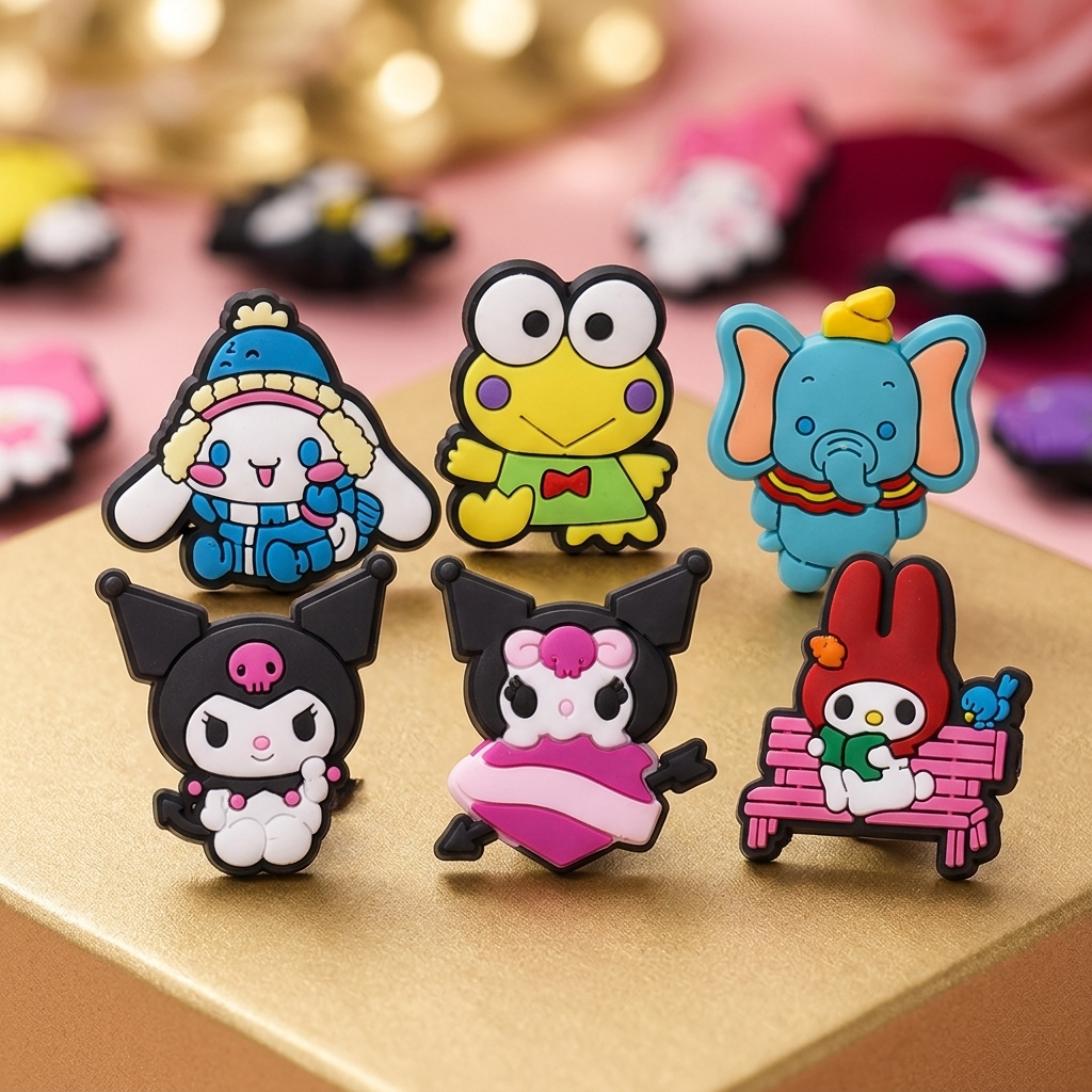 Sanrio Character Shoe Charms: 30PCS Kawaii Collection for Croc Charms, Bag Charms, Party Favor & Footwear accessories