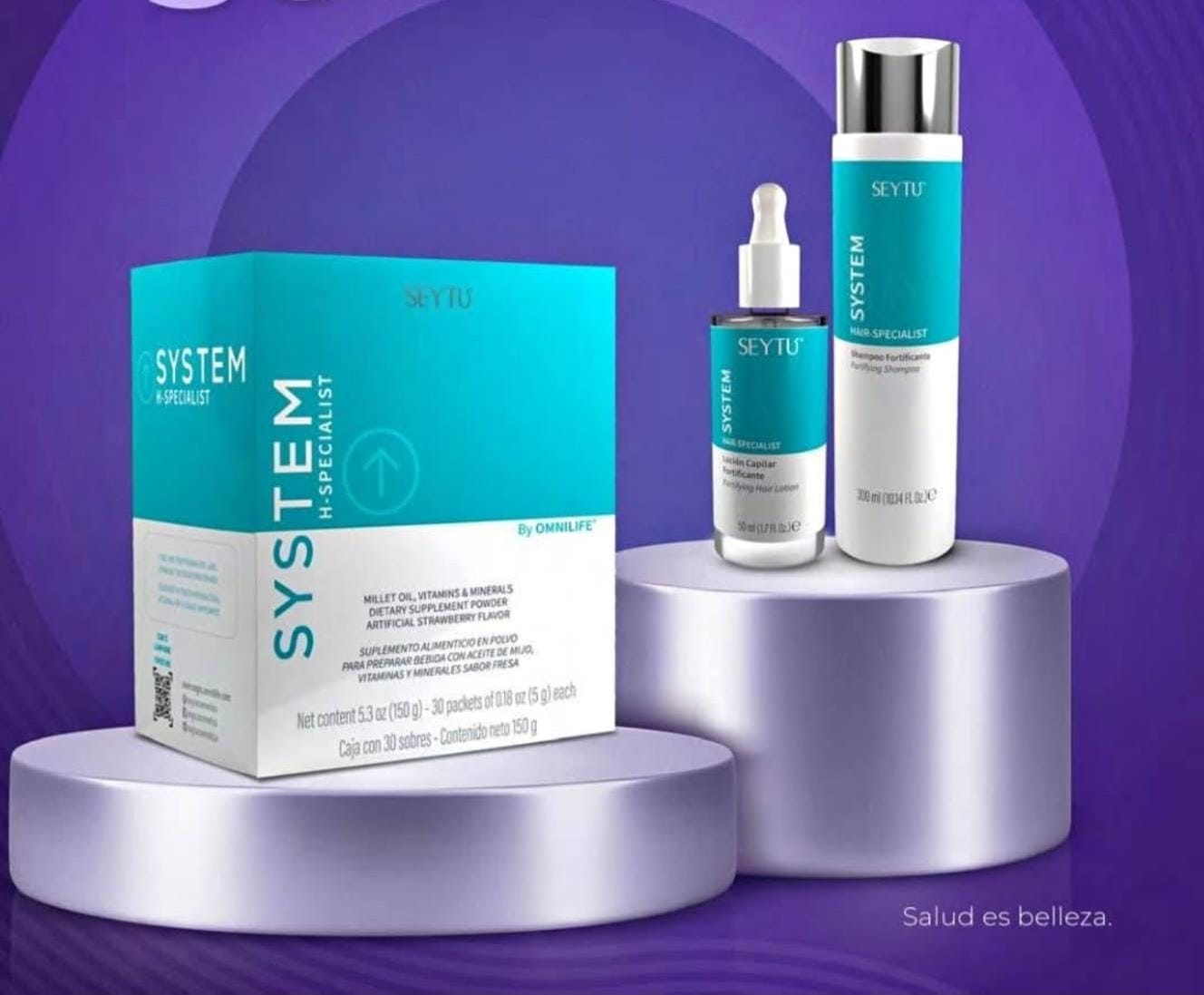 Hair Specialist System Kit with Supplement - shampoo, lotion and supplement