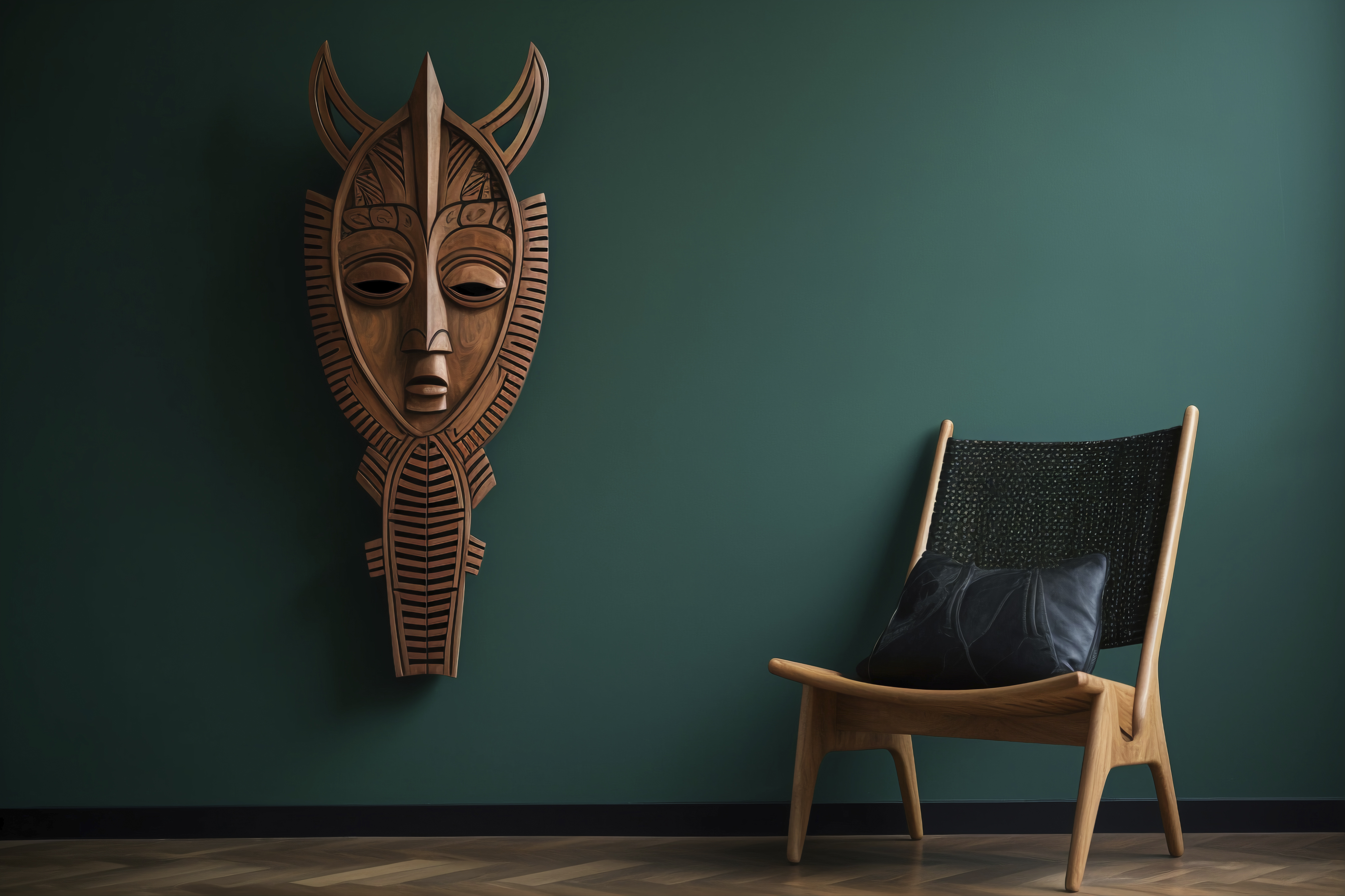 Modern Wooden Accent Chair