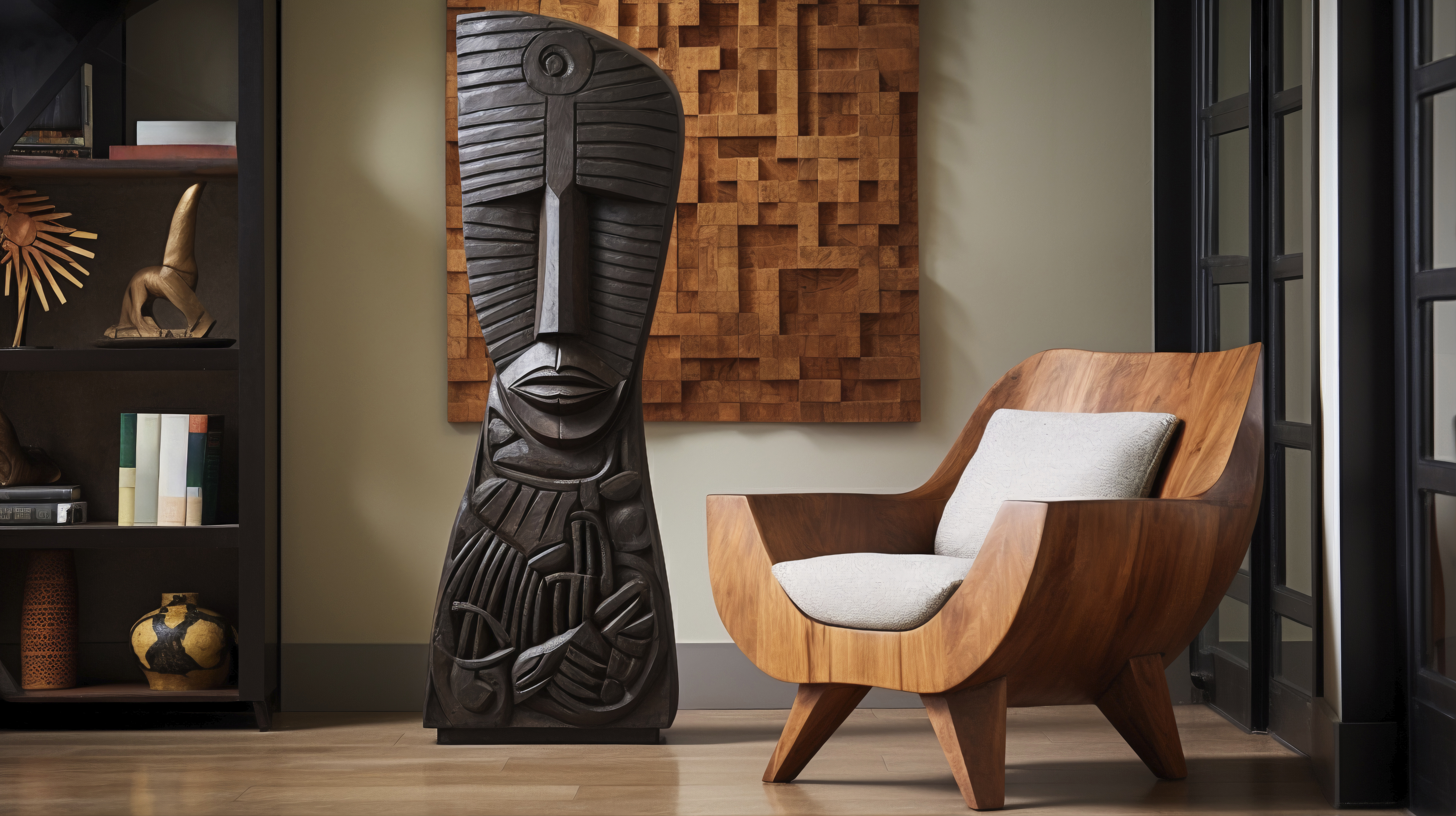 Modern Wooden Lounge Chair