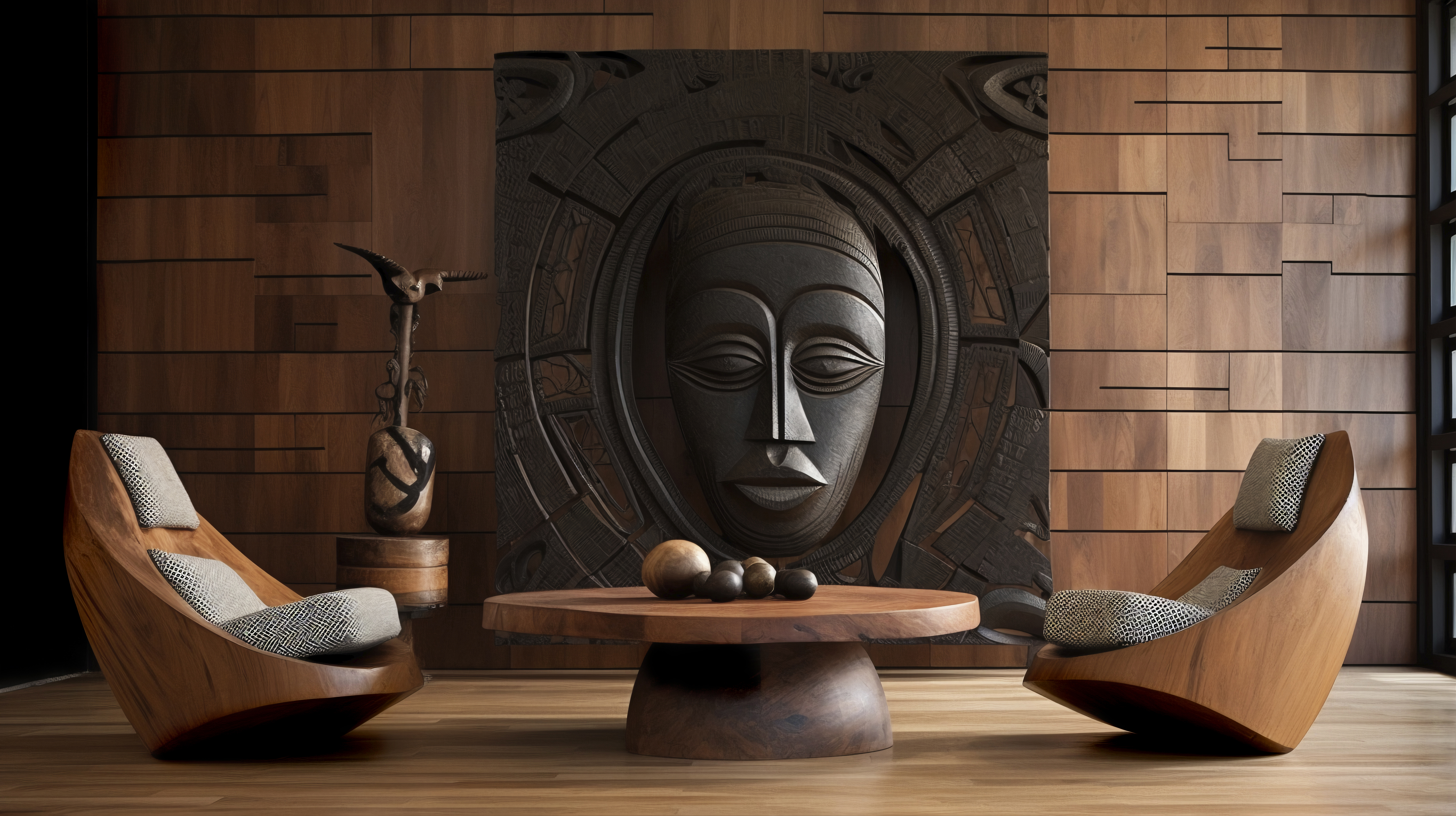 Modern Wooden Lounge Chair