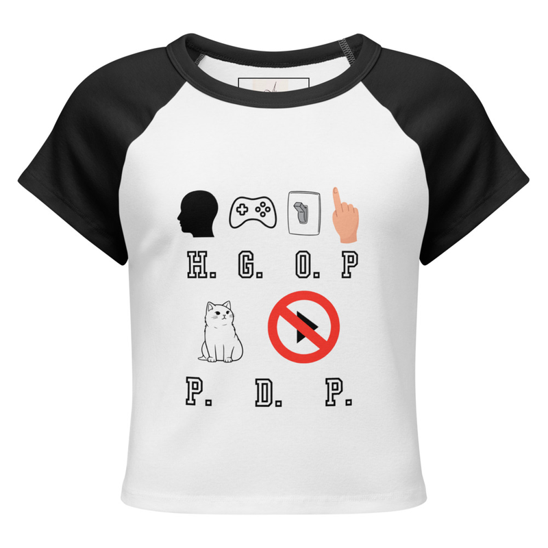 Women’s micro rib raglan baby tee