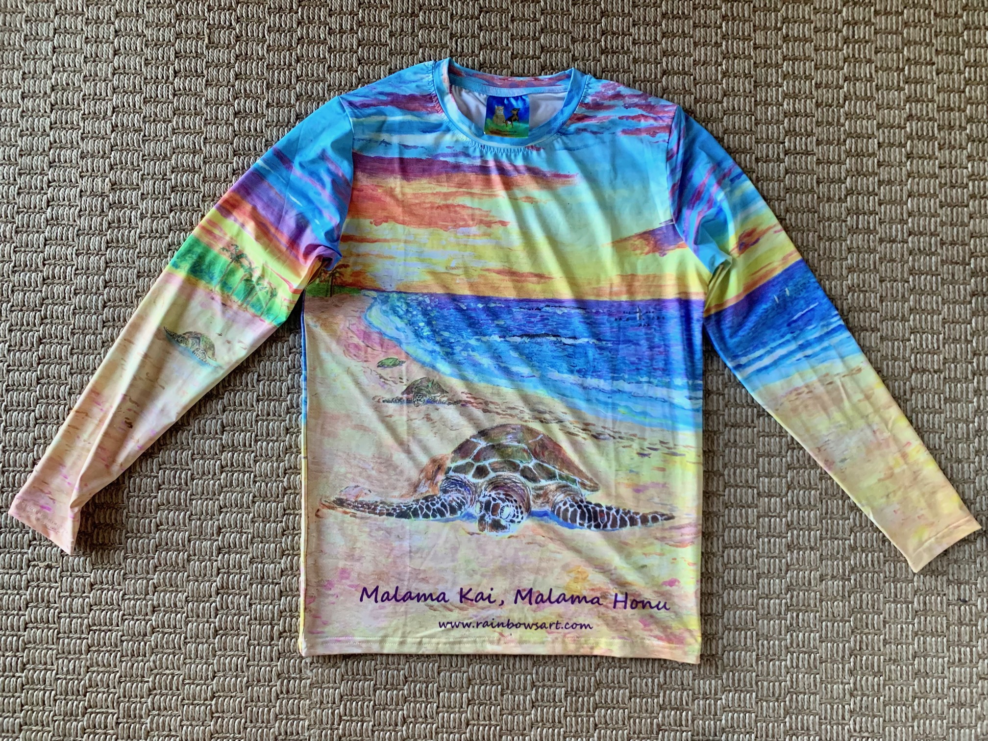 Honu on Beach Rashguard