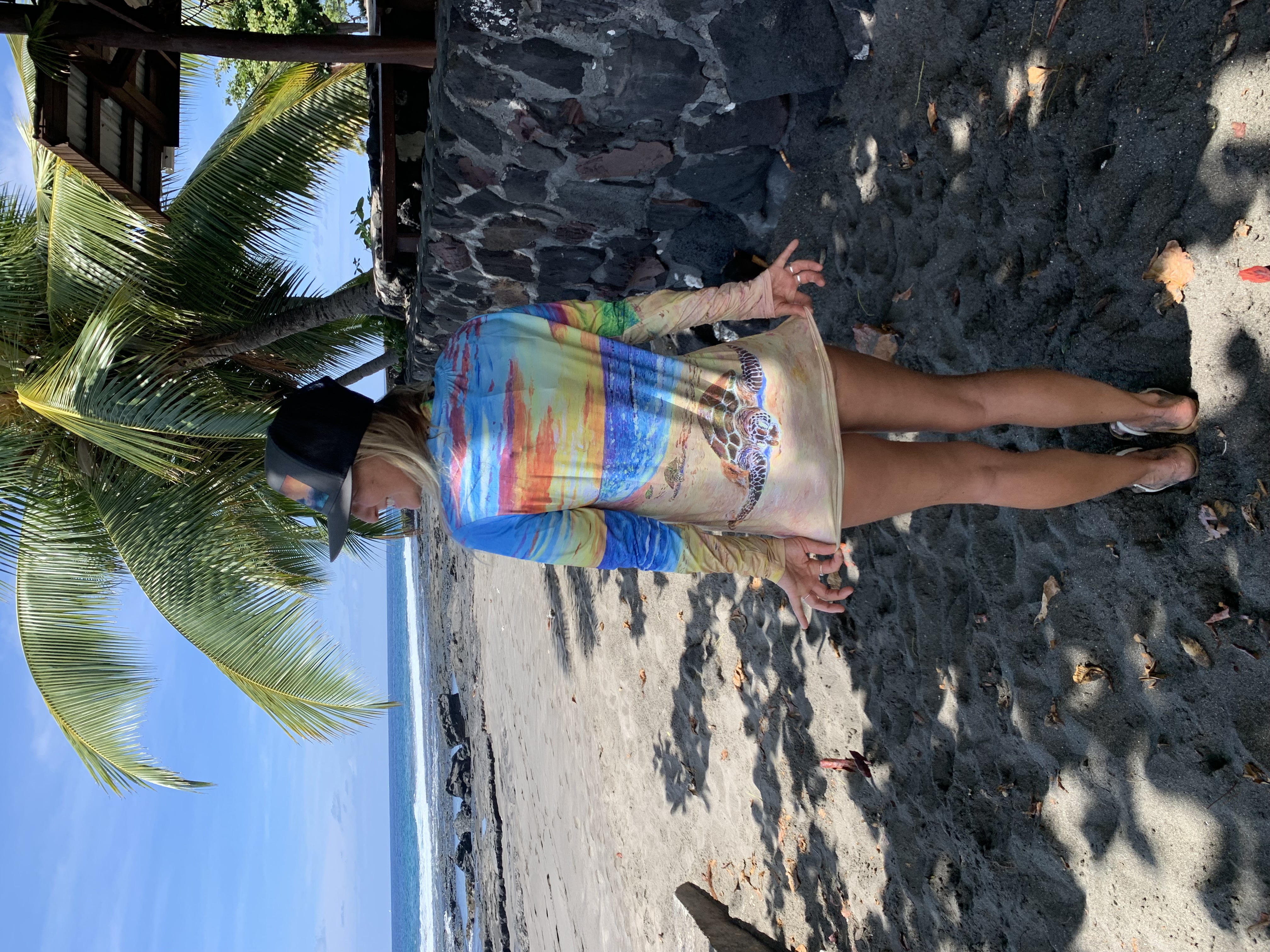 Honu on Beach Rashguard