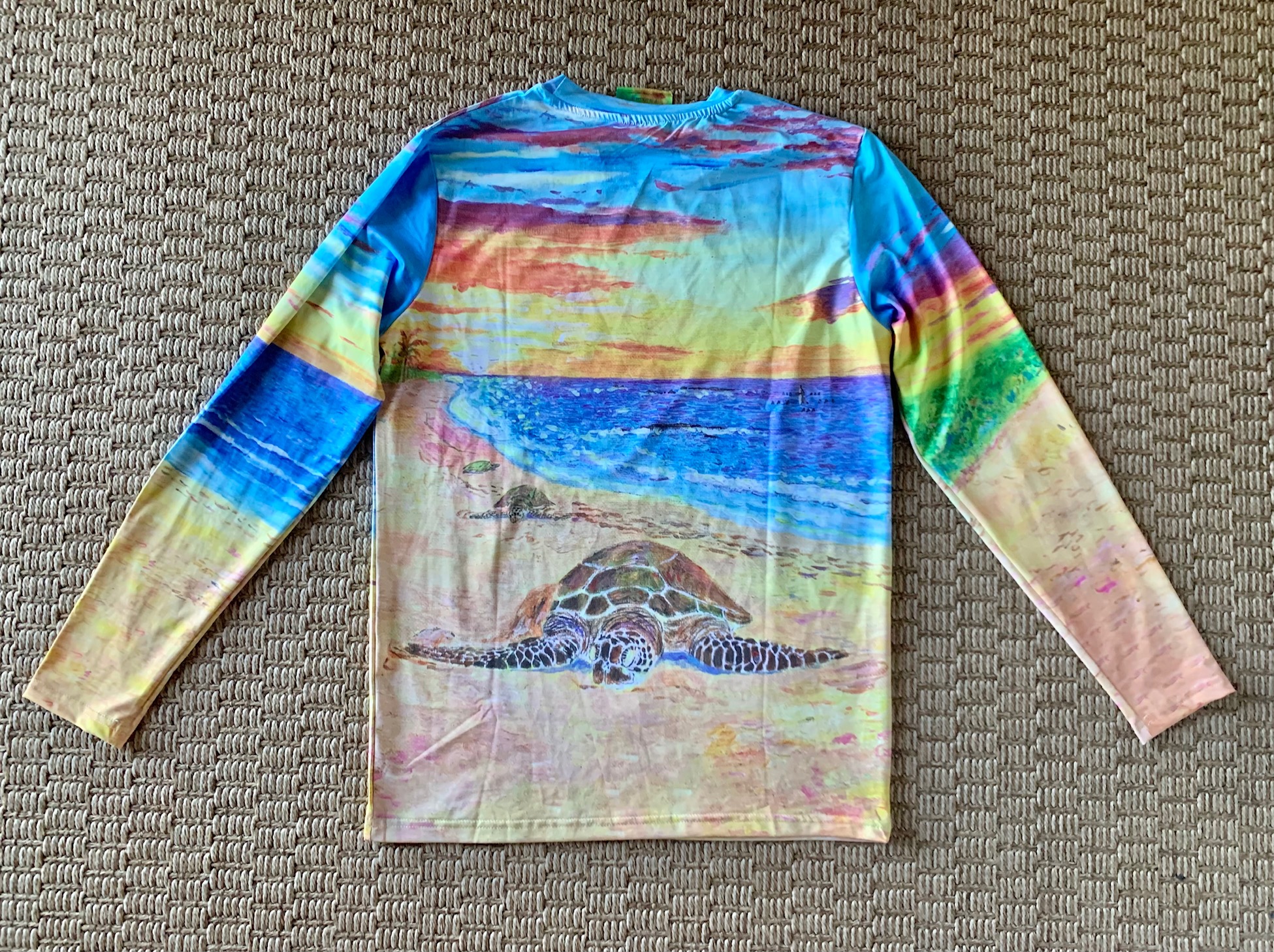 Honu on Beach Rashguard
