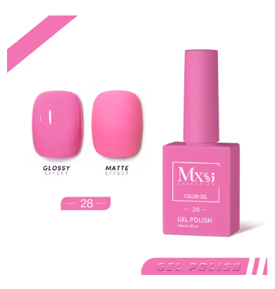 MXSj Color Gel Polish - Shade Bright pink 