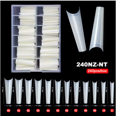 Long Coffin Nail Tips Set