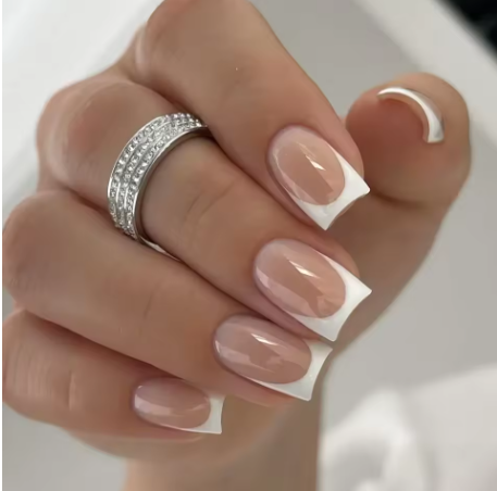 French Manicure Nail Set