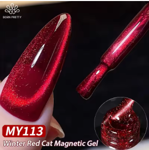 Winter Red Cat Magnetic Gel