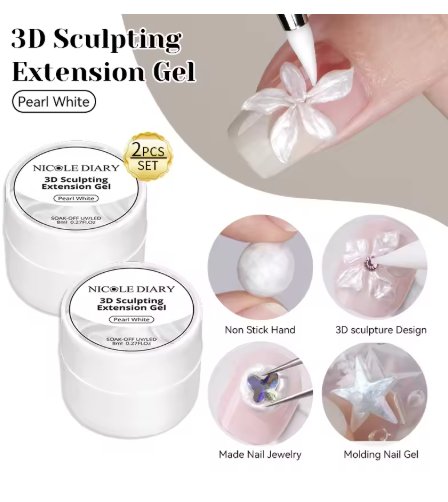 3D Sculpting Extension Gel - Pearl White